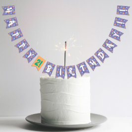 Halloween thema kinderen verjaardagsfeestje vlaggetjes