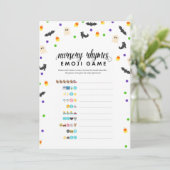 Halloween thema kinderkamer rijm emoji douche spel programma (Staand voorkant)