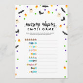 Halloween thema kinderkamer rijm emoji douche spel programma (Voorkant)