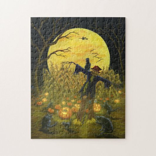 Halloween-thema puzzle "Jack's Place" Legpuzzel (Verticaal)