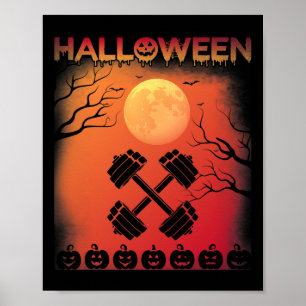 Halloween thema stijl Gym Halloween Holid Poster