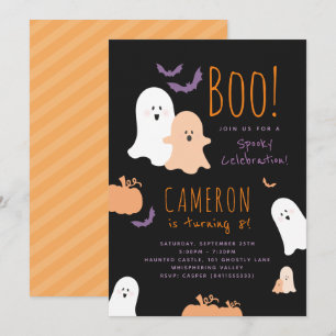 Halloween Thema Verjaardagsuitnodiging Kaart