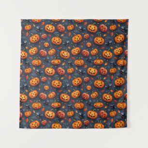 Halloween-thema vierkant wandtapijt wandkleed