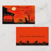 Halloween-thema visitekaartjes (Voorkant / Achterkant)