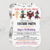 Halloween Thématique Anniversaire Invitations (Devant / Derrière)