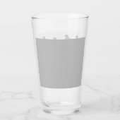 Halloween theme: Ghosts and pumpkin Glas (Achterkant)