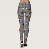 Halloween Thème Grey Leggings (Dos)