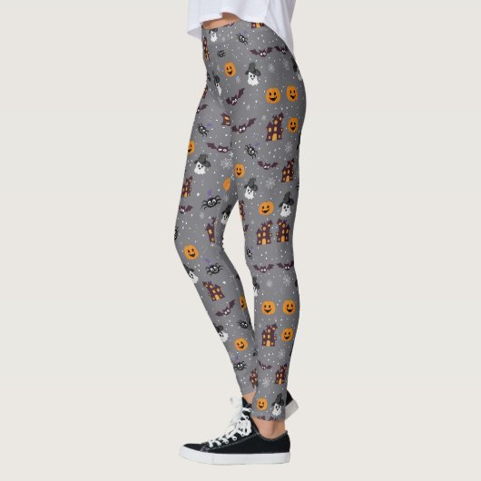 Halloween Thème Grey Leggings (Gauche)