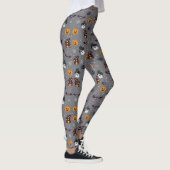 Halloween Thème Grey Leggings (Droite)