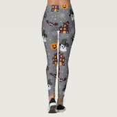 Halloween Theme Grey Spooky Leggings (Achterkant)