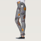 Halloween Theme Grey Spooky Leggings (Links)