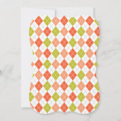 Halloween thème Jacquard Baby shower Invitation (Dos)