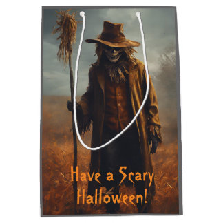 Halloween Theme - Scary Looking Scarecrow Medium Cadeauzakje