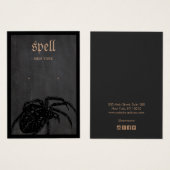 Halloween Theme Spider Earring Display Card Visitekaartje (Voorkant /achterkant)