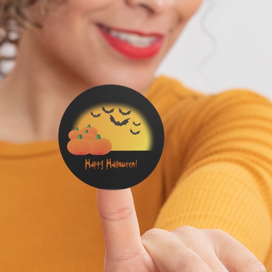 Halloween Theme Sticker - Pas het aan!