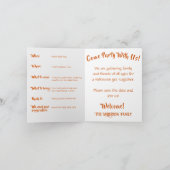 Halloween Thème Tattooé Sorcière Invitation (Intérieur)