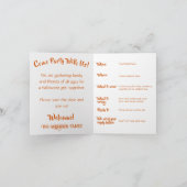 Halloween Thème Tattooé Sorcière Invitation (Intérieur)