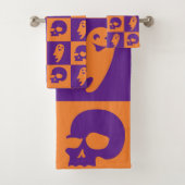Halloween theme towel set. bad handdoek (Insitu)