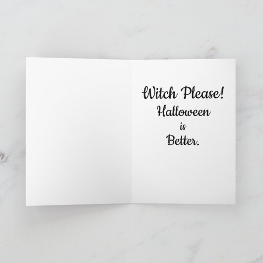 Halloween themed Xmas Card Kaart (Binnen)