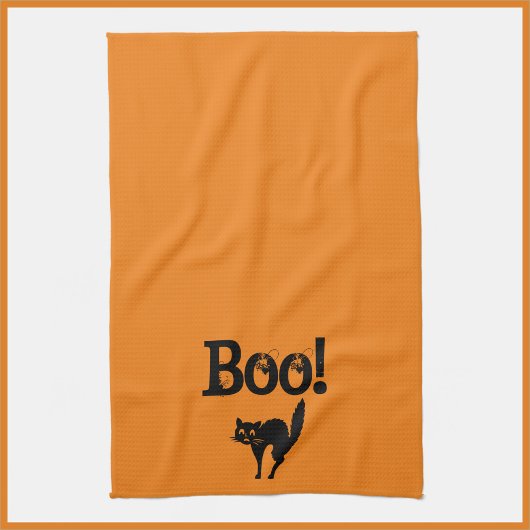 Halloween Thgeachte Boo Kitchen Towel Theedoek