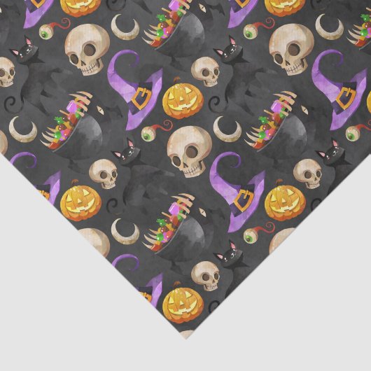 Halloween Things Pattern Tissuepapier (Detail)