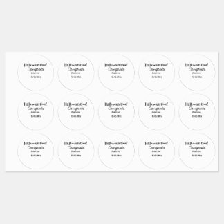 Halloween tijd gefeliciteerd naam toevoegen datum  labels