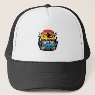 Halloween Tijd Heksen Pompoenen Vleermuizen Zonson Trucker Pet