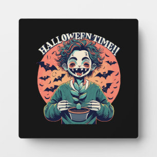 Halloween-tijd, maar het is eigenlijk een gelukkig fotoplaat