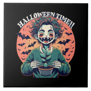 Halloween-tijd, maar het is eigenlijk een gelukkig tegeltje