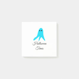 Halloween tijden blauwe spook krabbel hand-getrokk post-it® notes