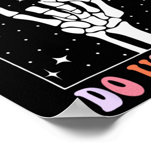 Halloween Til Death Do US Party Retro Bachelorette Poster (Hoek)