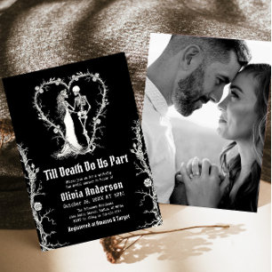 Halloween Till Death Do Us Part Vrijgezellenfeest Kaart