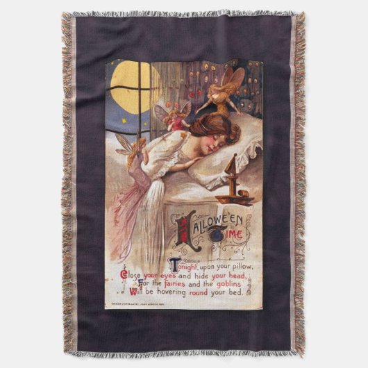  halloween Time Faeries en Slaapmeisjes Deken (Voorkant Verticaal)
