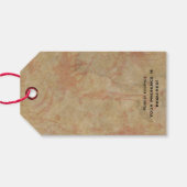 Halloween Toe Label Haunted Asylum Party Cadeaulabel (Achterkant Horizontaal)