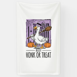 Halloween Toeter of Behandeling Heks Gans Spandoek