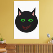 Halloween toile de chat noir (Insitu(Salon))