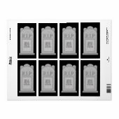 Halloween Tombstone Label (Full Sheet)