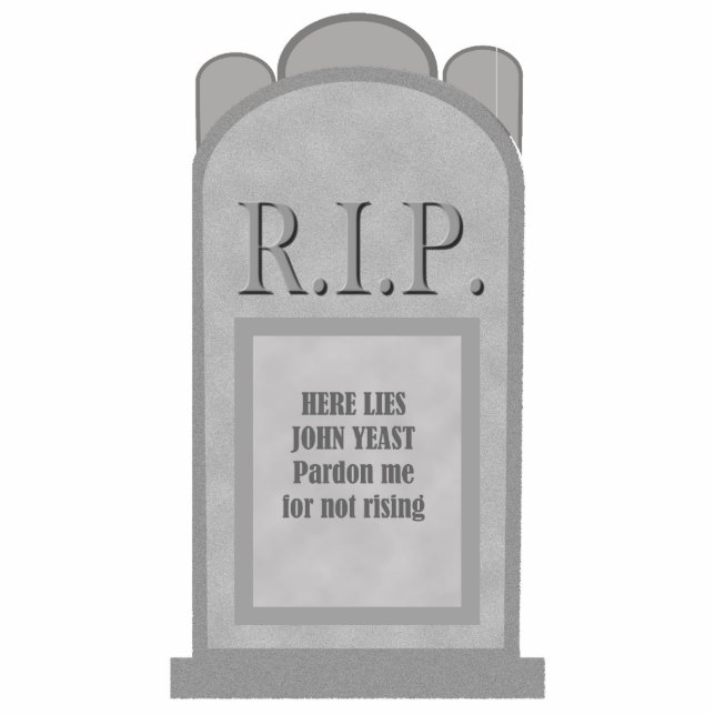 Halloween Tombstone Photo Sclupture Staand Fotobeeldje (Voorkant)