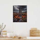 Halloween Tombstone Poster (Keuken)