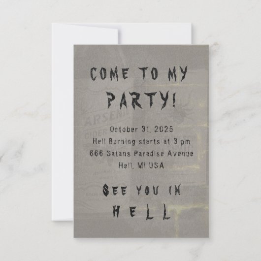 Halloween Tonic CHANGE COLOR - Invitations / RSVP (Dos)