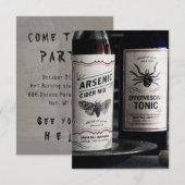 Halloween Tonic CHANGE COLOR - Invitations / RSVP (Devant / Derrière)