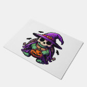 Halloween Tortoise Turtle Witch Hat Costume Spooky Deurmat (Schuin)