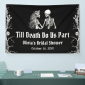 Halloween tot de dood ons scheidt Bruidsmeisjesfee Spandoek (Beurs)