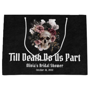Halloween Tot de Dood Ons Scheidt Bruidsuitnodigin Groot Cadeauzakje