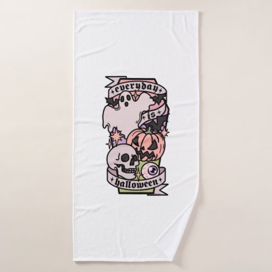 Halloween tous les jours (Serviette de bain)