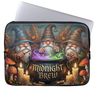 Halloween Tovenaar Kabouters Middernacht Brouw Ket Laptop Sleeve