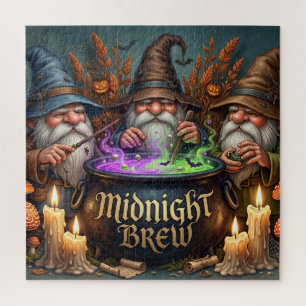 Halloween Tovenaar Kabouters Middernacht Brouw Ket Legpuzzel