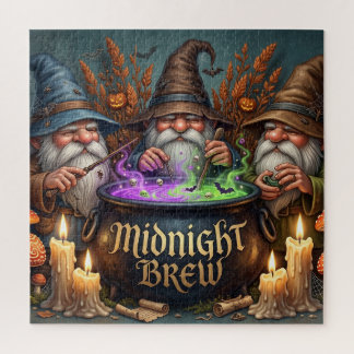 Halloween Tovenaar Kabouters Middernacht Brouw Ket Legpuzzel