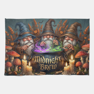 Halloween Tovenaar Kabouters Middernacht Brouw Ket Theedoek