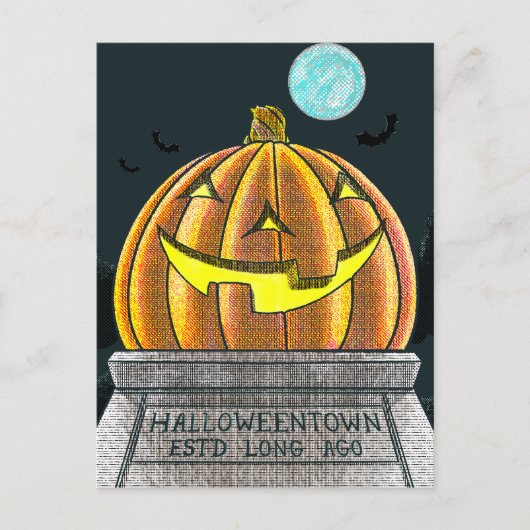 Halloween Town Briefkaart (Voorkant)